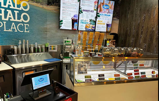 Cliqbux point of sale running at Magnolia Ice Cream & Treats, The Halo Halo Place