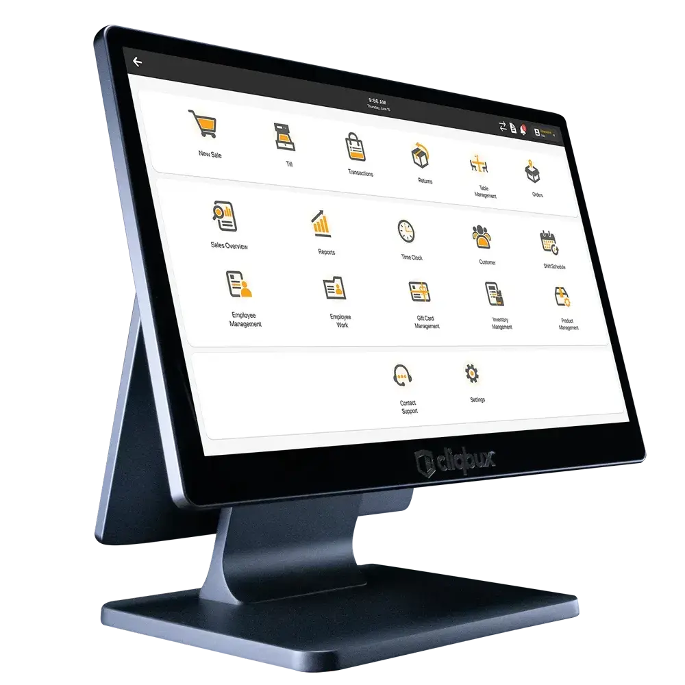 Cliqbux countertop point of sale terminal